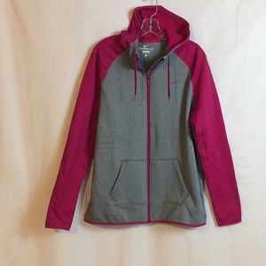 Nike Therma Fit  Jacket in Heather Gray and Pink